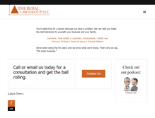 Tablet Screenshot of behallaw.com